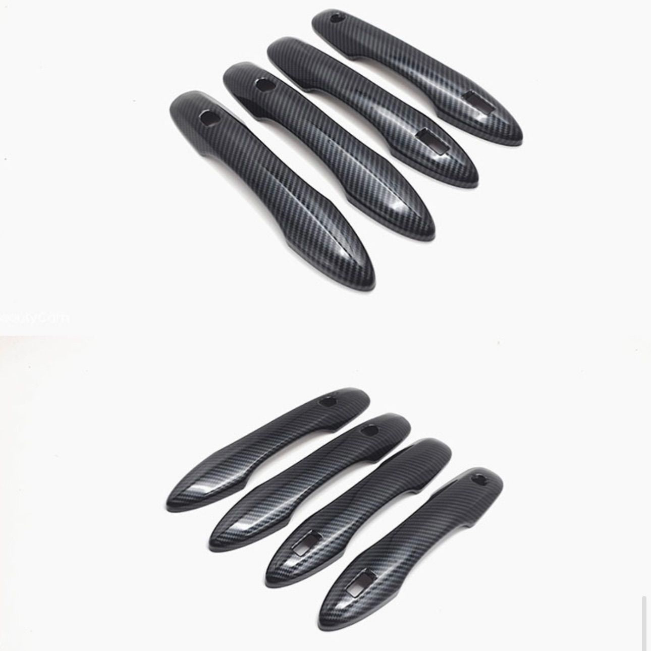 ノア ヴォクシー 90系 ドアハンドルカバー NOAH VOXY ハンドルガーニッシュ リアルカーボンカバー ドレスアップ 傷防止 カスタム トリムカバー カーボン 簡単取付 全グレード対応 ドアノブ アウタードア|SOLVIONA