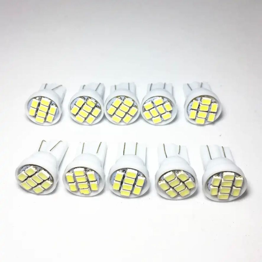 LED T10 SMD 8発 10個 ホワイト ライセンス灯 ナンバー灯 ポジション|SOLVIONA