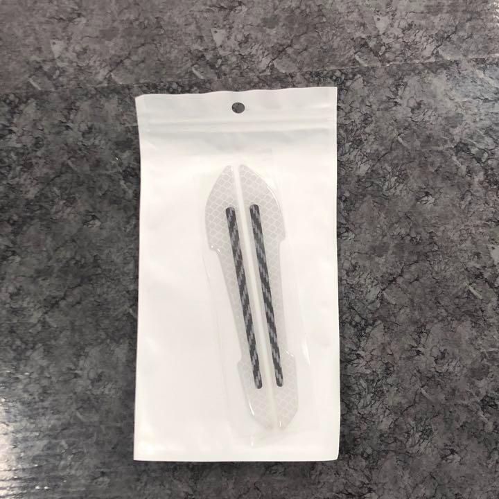 反射ステッカー ドアミラー ホワイト 高反射 車 車載用 サイドミラー 2枚入り ドレスアップ 事故防止 夜間 傷 反射シール バイク 車 送料無料|SOLVIONA