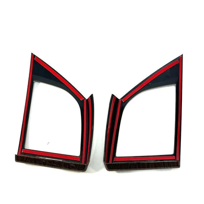 アルファード　ヴェルファイア　40系　エアコンパネル　木目調　インテリアパネル　内装　カスタム　2ピース　全グレード対応　アクセサリー　ABS樹脂　ALPHARD VELLFIRE　ドレスアップ｜SOLVIONA