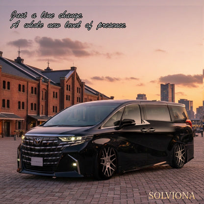 40系アルファード　ヴェルファイア　フードトップガーニッシュ　グリルガーニッシュ3ピース　｜SOLVIONA