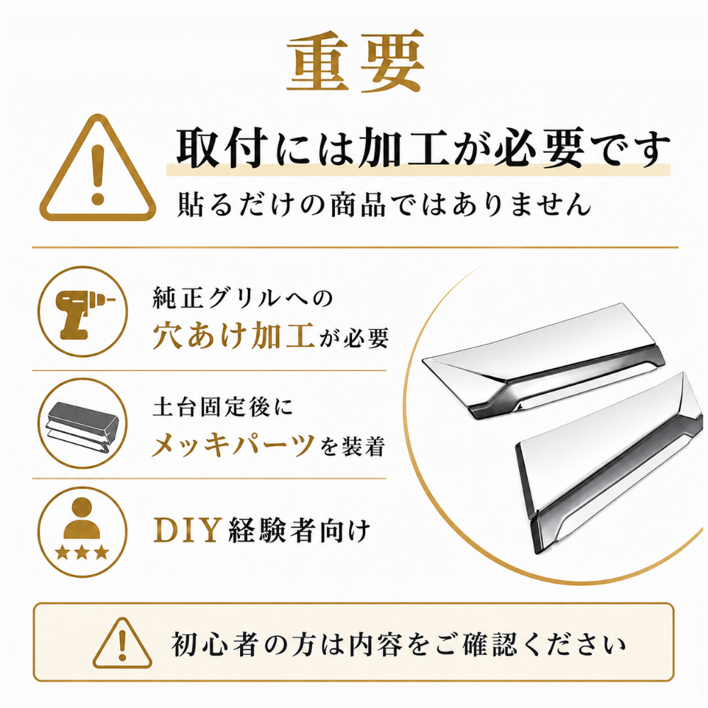 30系　アルファード　後期専用　全グレード対応　フロントグリルメッキカバー　1組セット｜SOLVIONA 　 (コピー)