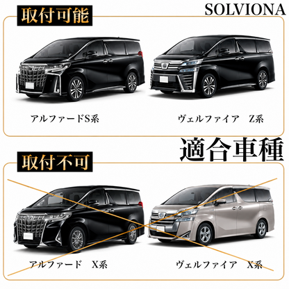 30系 アルファードS系／ヴェルファイアZ系 前期／後期専用 リアバンパーアンダーメッキガーニッシュ ステンレス 3ピースセット｜SOLVIONA