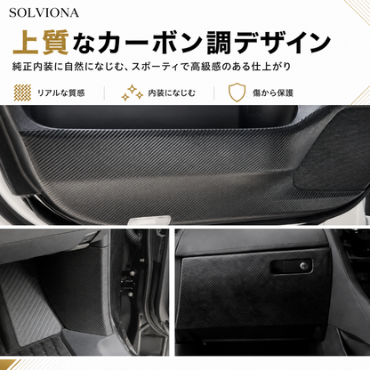 40系アルファード/ヴェルファイア専用　キックガードプロテクター　3点セット　シールタイプ　カット済み