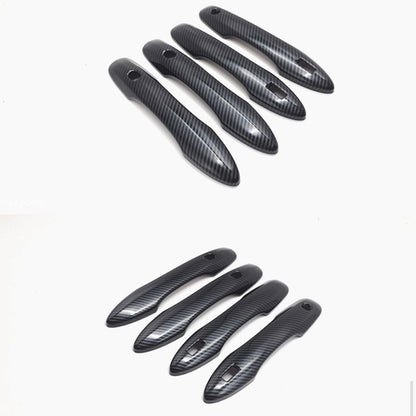 ノア　ヴォクシー　90系　ドアハンドルカバー　NOAH　VOXY　ハンドルガーニッシュ　リアルカーボンカバー　ドレスアップ　傷防止　カスタム　トリムカバー　カーボン　簡単取付　全グレード対応　ドアノブ　アウタードア｜SOLVIONA