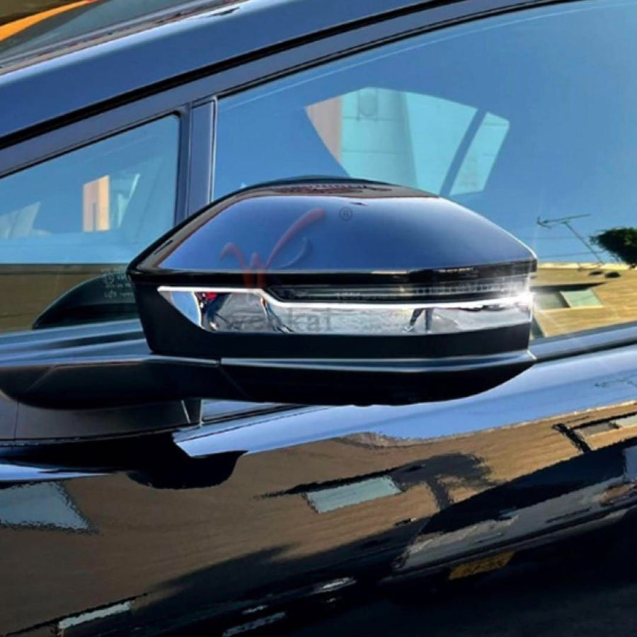 プリウス　60系　ドアミラーガーニッシュ　全グレード対応　車種別専用設計　サイドミラー　メッキカバー　鏡面メッキ　全2ピース　ドレスアップ　カスタム　簡単取付　トリムカバー　高級感　PRIUS｜SOLVIONA