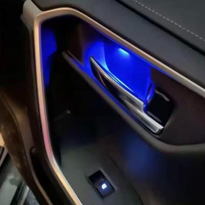 RAV4 ドアインナーハンドルカバー LED ブルー発光 イルミネーション 内装 パーツ 5代目 MXAA52 AXAH54 AXAP54 PHV 対応 アンビエントライト カスタム TOYOTA トヨタ｜SOLVIONA