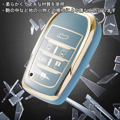 30系　アルファード／ヴェルファイア　前期／後期　６ボタン用　スマートキーカバー　フルカバータイプ　TPU　レッド｜SOLVIONA
