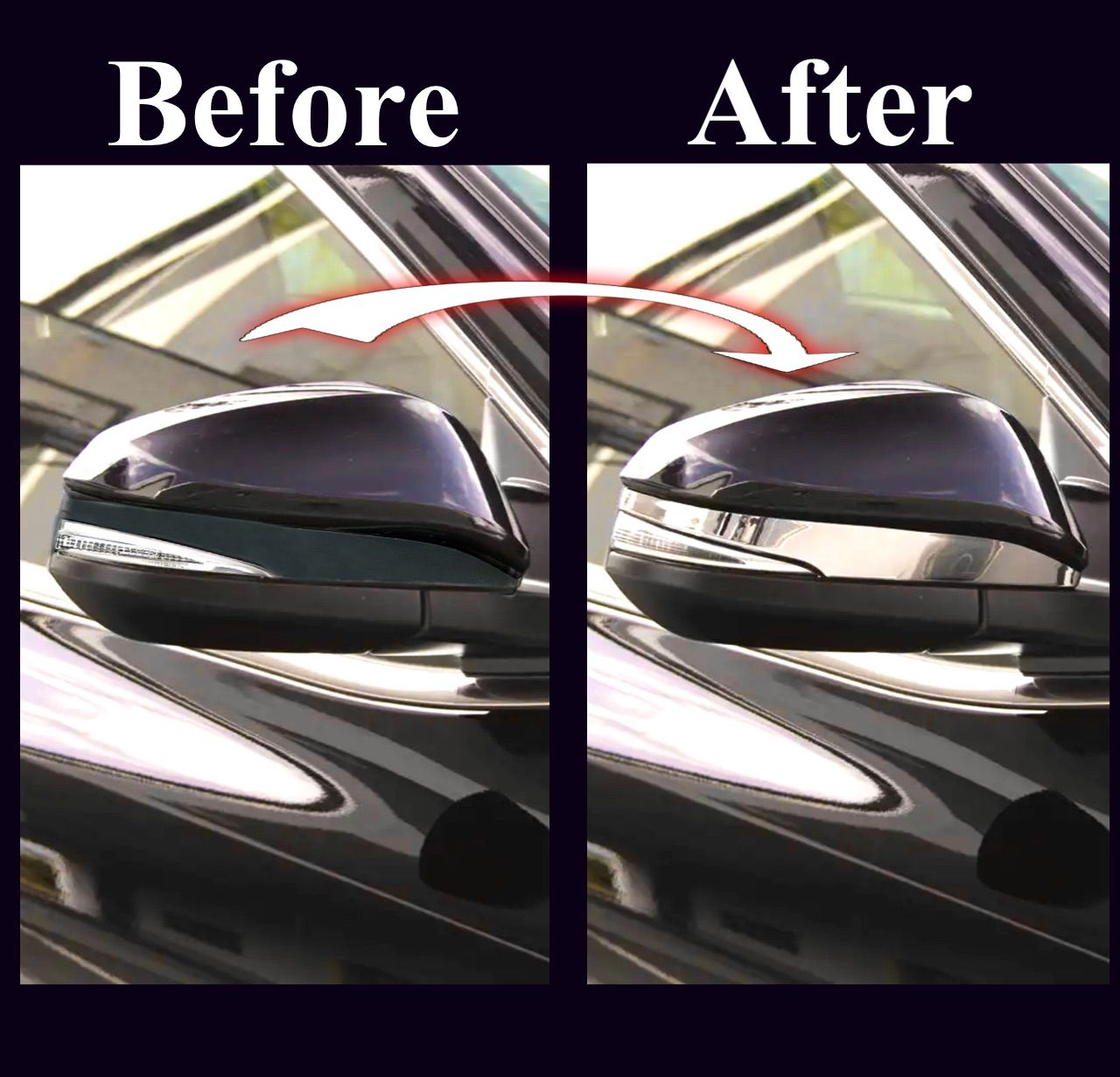 ノア　ヴォクシー　エスクァイア  80系 ハリアー　60系80系　ドアミラーガーニッシュ　サイドミラーガーニッシュ　メッキ　ステンレス　VOXY NOAH ESQUIRE HARRIE｜SOLVIONA