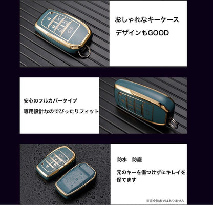 30系　アルファード／ヴェルファイア　前期／後期　６ボタン用　スマートキーカバー　フルカバータイプ　TPU　レッド｜SOLVIONA