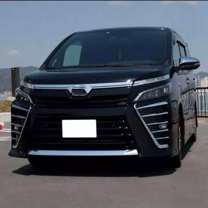 ヴォクシー  80系　フロントフォグガーニッシュ　VOXY 　フォグ　メッキカバー　ZS　煌　トヨタ　鏡面メッキ　簡単取付　ドレスアップ　カスタム　１０本セット　スタイリッシュ｜SOLVIONA