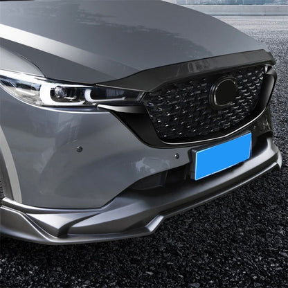 CX-5 　フロントグリルガーニッシュ　 2017年　ピアノブラック　2ピース｜SOLVIONA