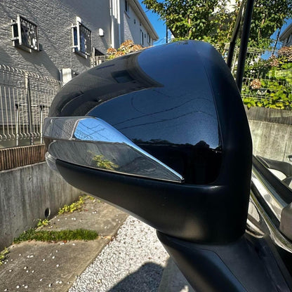 ルーミー　ドアミラー　ガーニッシュ　サイドミラー　ジャスティ　トール　メッキカバー　前期後期　ドレスアップ　カスタム　簡単取付　装飾　2ピース　鏡面メッキ　M900A M901A 外装　ROOMY｜SOLVIONA