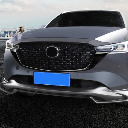 CX-5 　フロントグリルガーニッシュ　 2017年　ピアノブラック　2ピース｜SOLVIONA