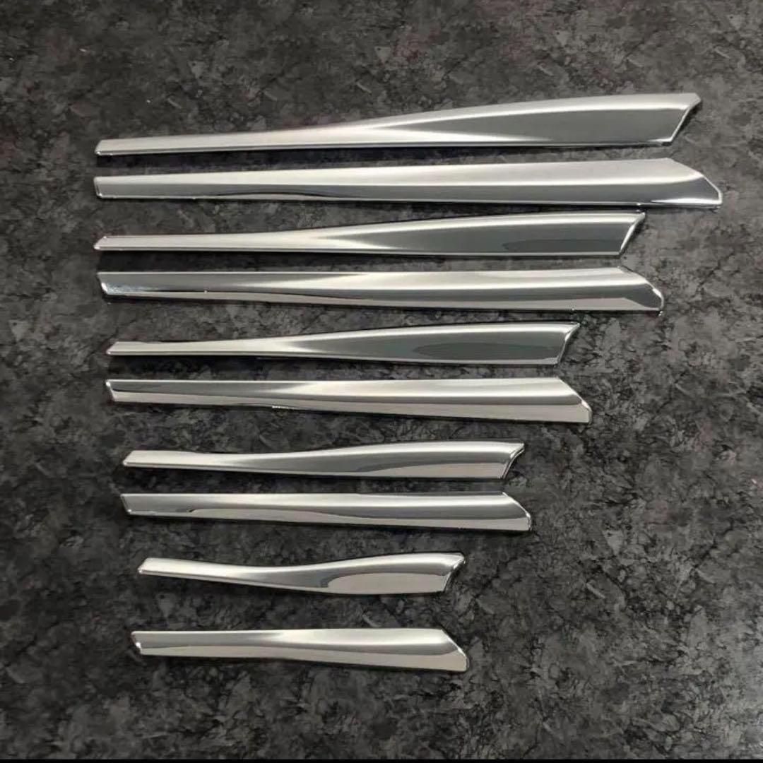 ヴォクシー  80系　フロントフォグガーニッシュ　VOXY 　フォグ　メッキカバー　ZS　煌　トヨタ　鏡面メッキ　簡単取付　ドレスアップ　カスタム　１０本セット　スタイリッシュ｜SOLVIONA