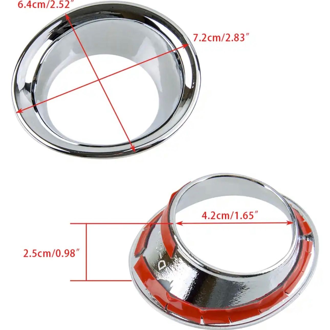 ハリアー　80系 　全グレード対応　車種別専用　フォグランプガーニッシュ　2ピース1台分　カスタム　ドレスアップ　簡単取付　車種別専用　HARRIER　フォグライト　メッキカバー　フロント　バンパー　装飾｜SOLVIONA