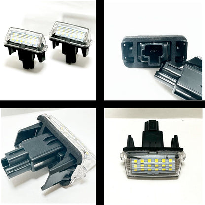 LED ナンバー灯　ライセンスランプ　LEDランプ　6500K トヨタ　TOYOTA ノア　NOAH ヴォクシー  VOXY エスクァイア   ESQUIRE 80系　80シリーズ　純白　純正交換　2個入　ナンバー｜SOLVIONA