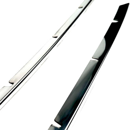 ヴォクシー　90系　 VOXY 　フロントグリルガーニッシュ　メッキカバー　カスタムグレード　専用　鏡面メッキ　ボンネット　カスタム　ドレスアップ　装飾 トリムカバー　メッキカバー　簡単取付　ステンレス　2ピース　エアロ｜SOLVIONA