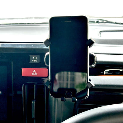 スペーシア スマホホルダー MK54S MK94S 専用 9インチディスプレイオーディオ対応 カスタム ギア 対応 スズキ SUZUKI 専用設計 スマートフォンホルダー 車載ホルダー 内装 カスタムパーツ｜SOLVIONA